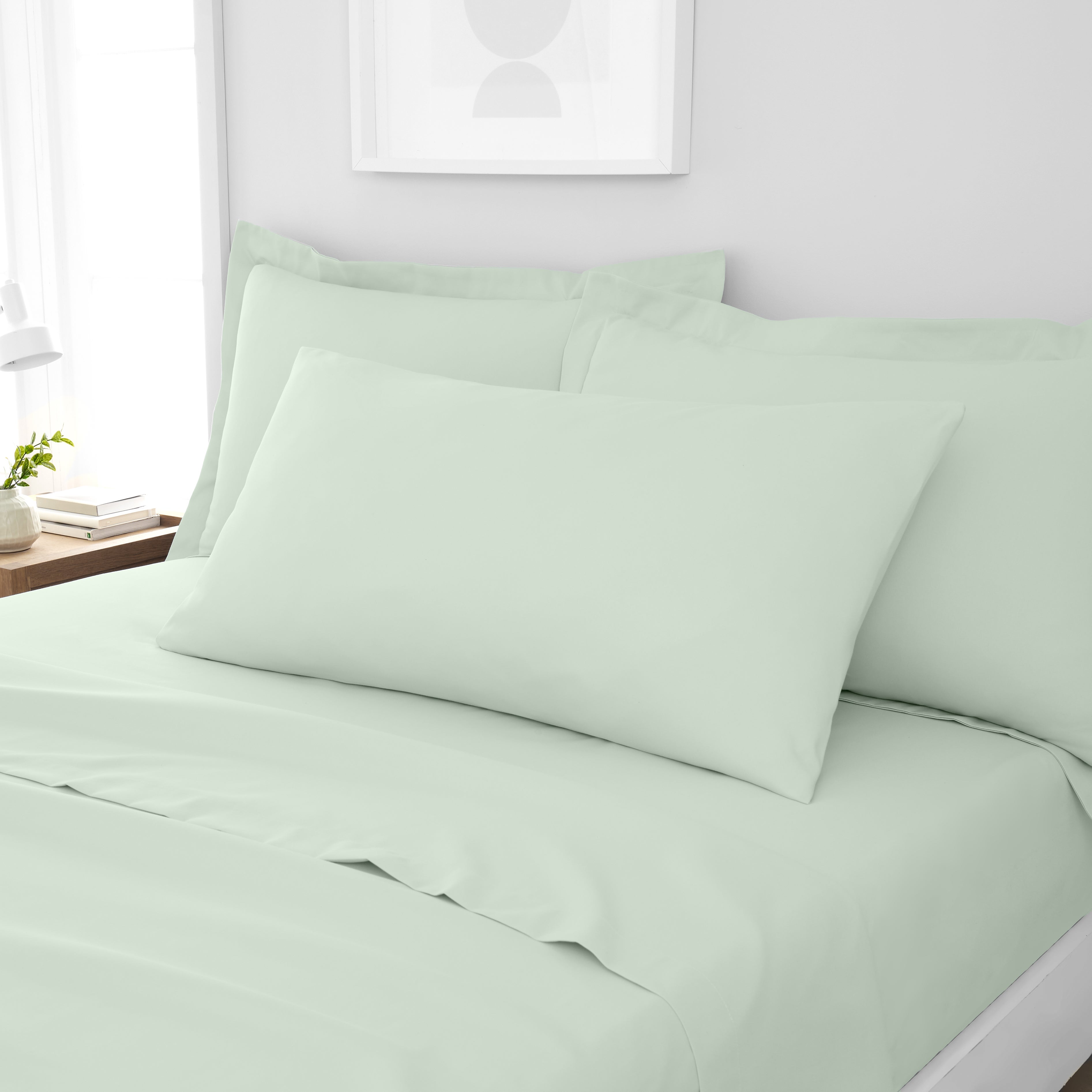 Fogarty Soft Touch Kingsize Pillowcase Pair Eucalyptus