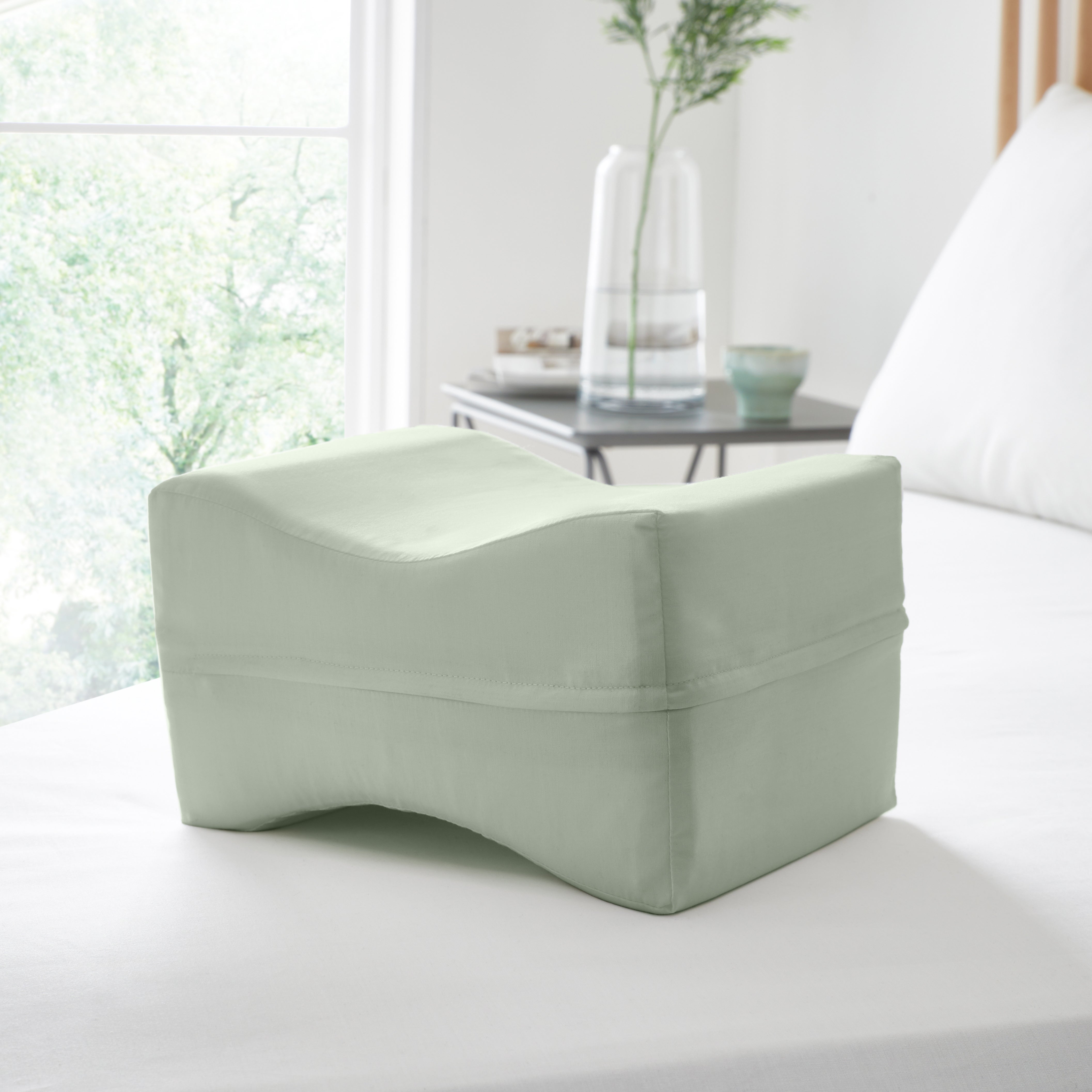 Pure Cotton Knee Wedge Pillowcase Sage Green