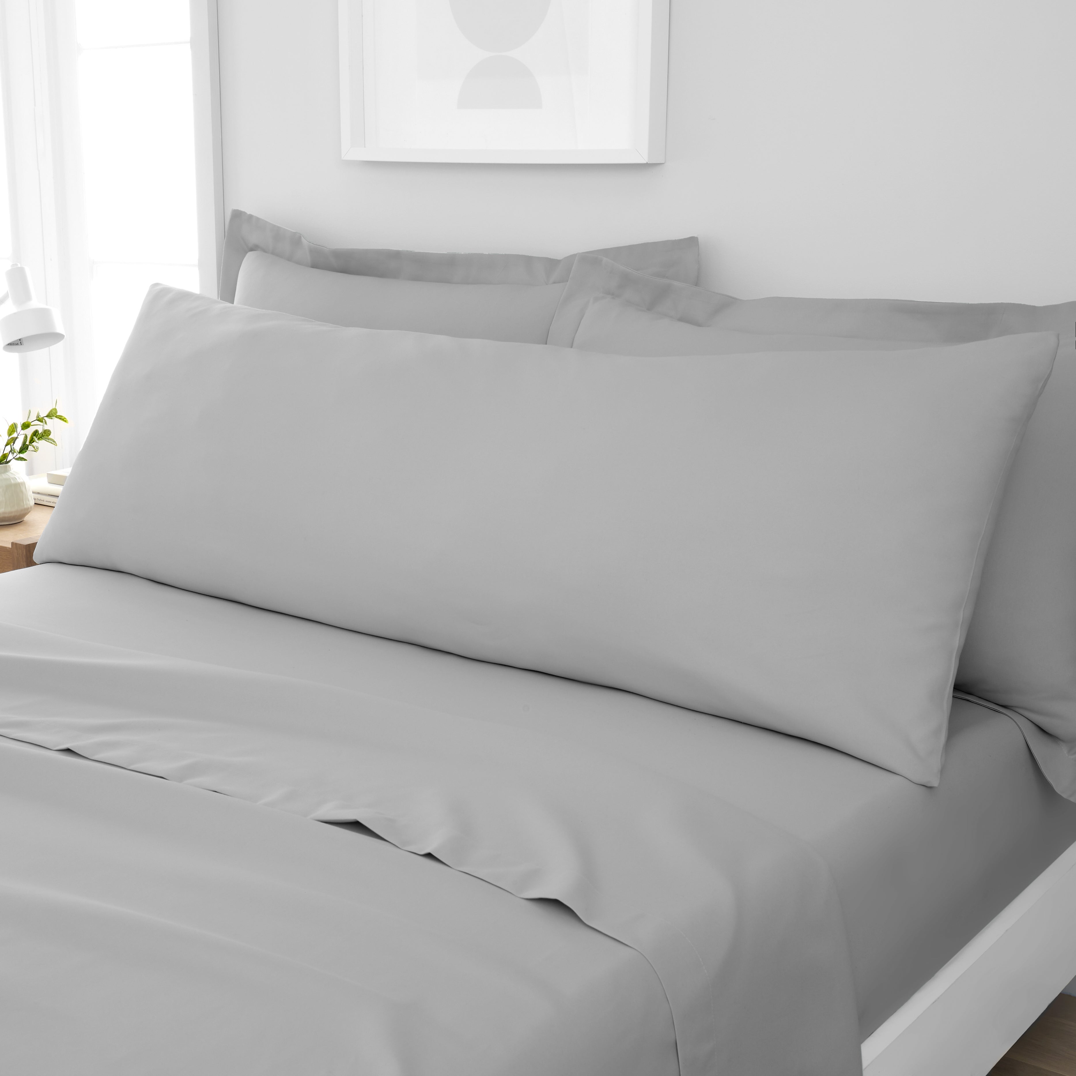 Fogarty Soft Touch Large Body Pillowcase Platinum