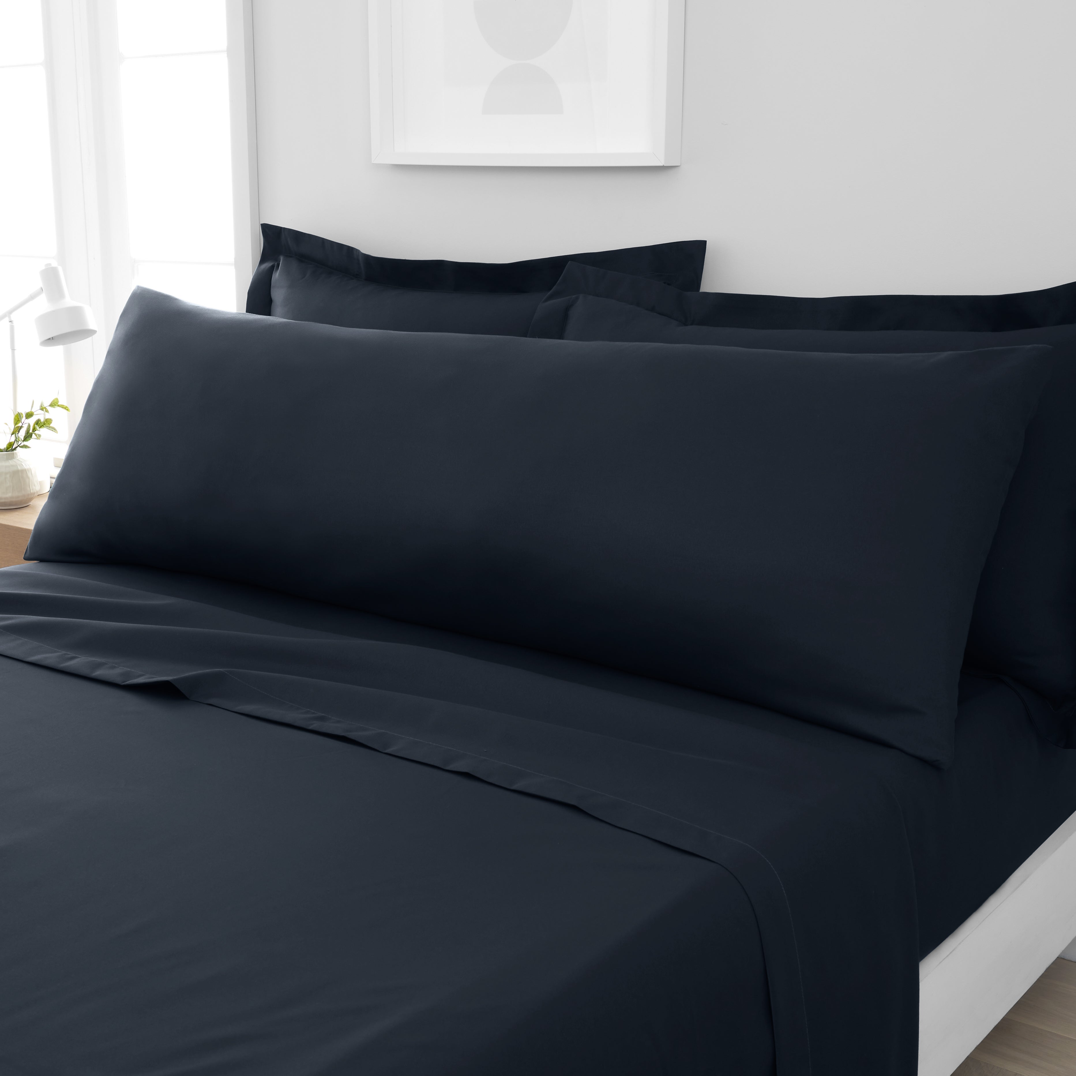 Fogarty Soft Touch Large Body Pillowcase Navy Blue