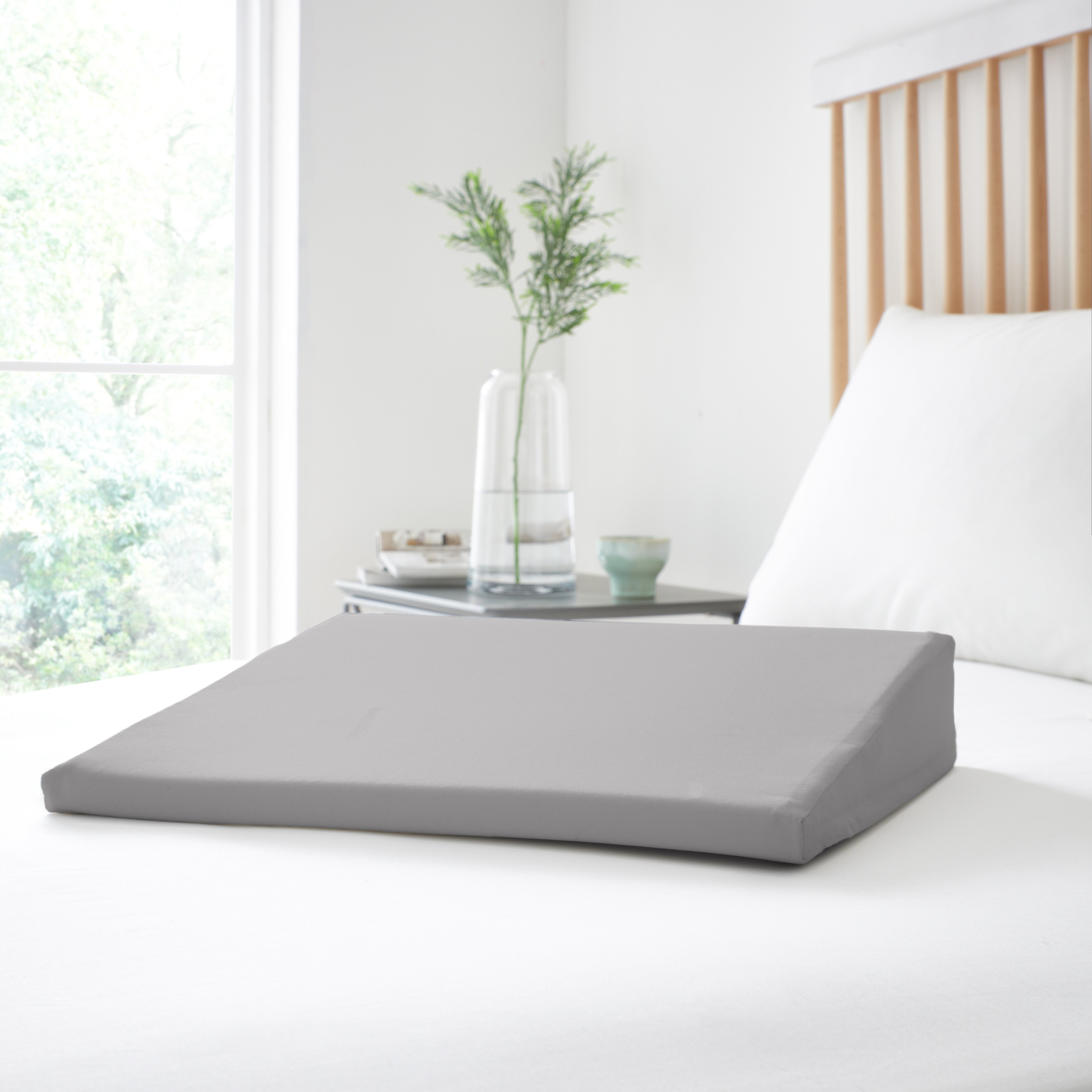 Pure Cotton Small Back Seat Pillowcase Dove Grey