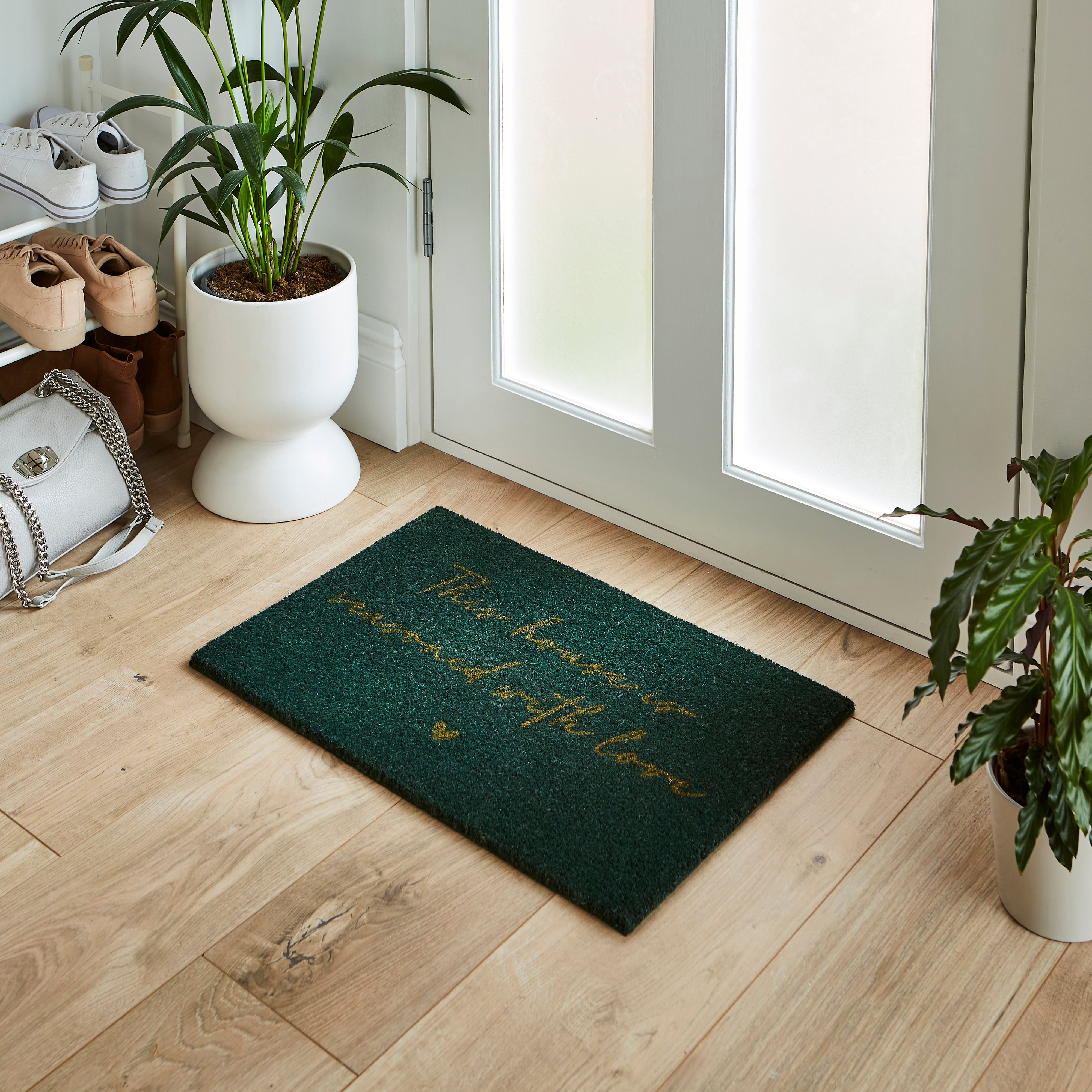 Season With Love Coir Outdoor Doormat Green