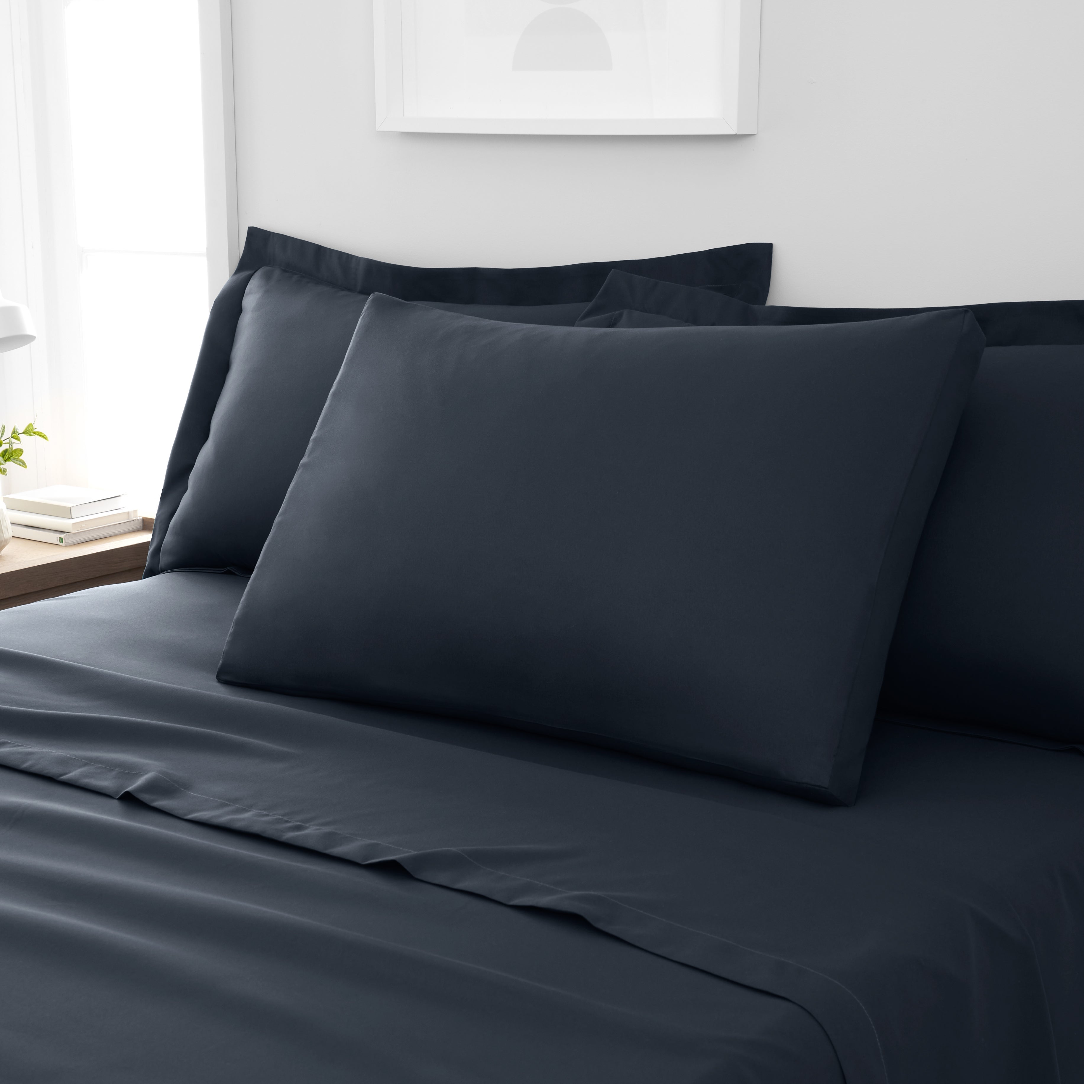 Fogarty Soft Touch Box Pillowcase Navy Blue