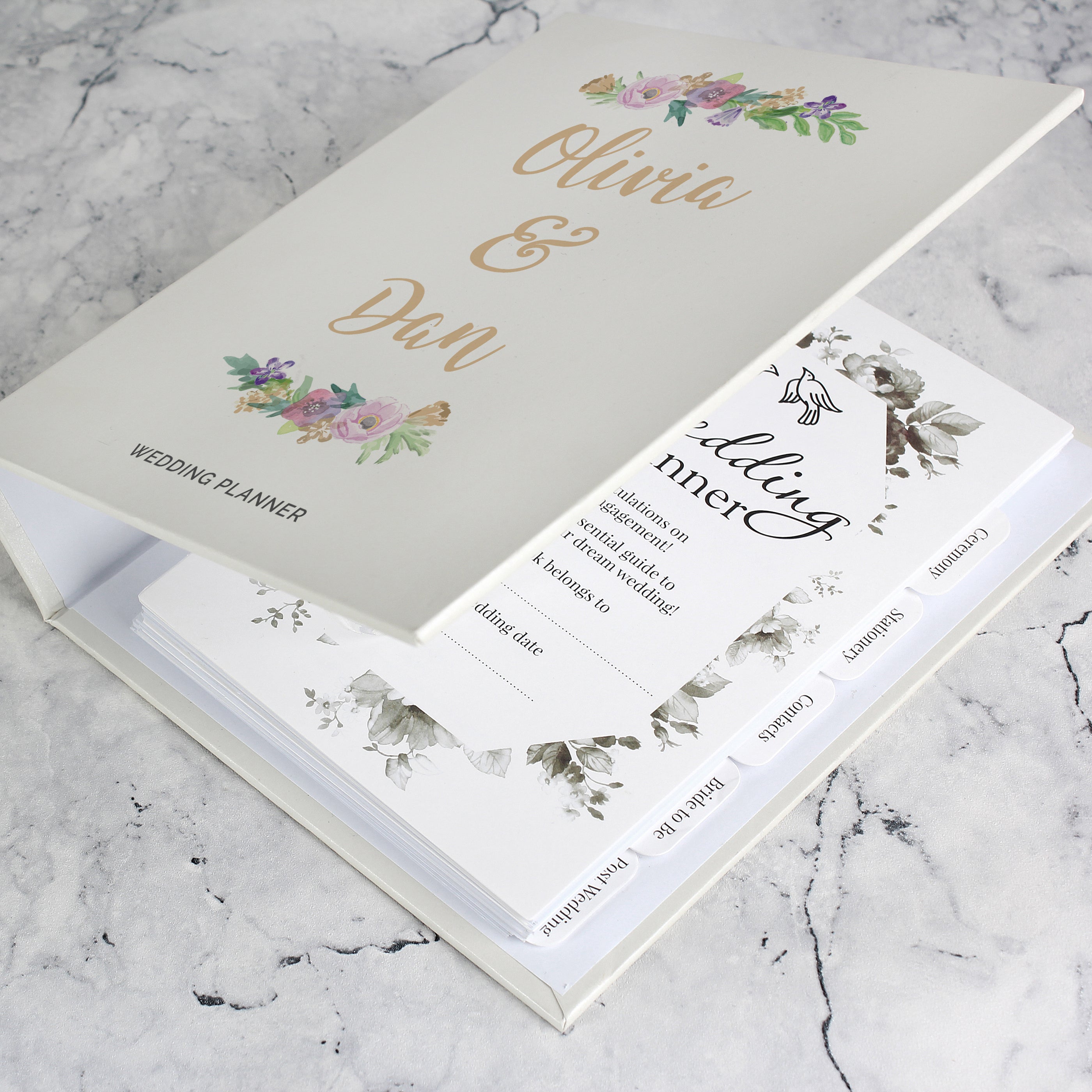 Personalised Floral Wedding Planner