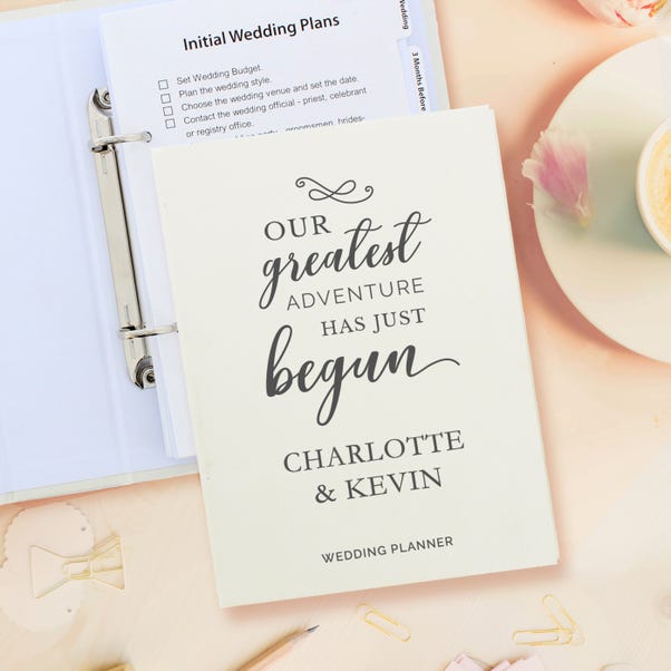 Personalised Our Greatest Adventure Wedding Planner image 1 of 5