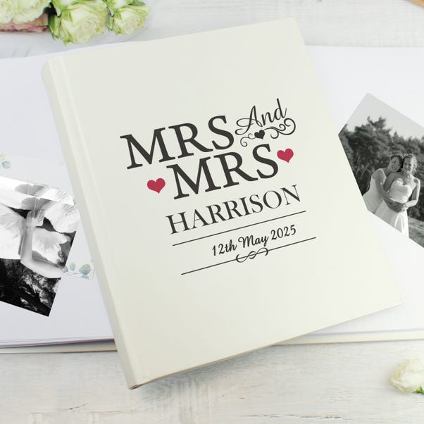  Personalised Mrs and Mrs Traditional Photo Album image 1 of 4