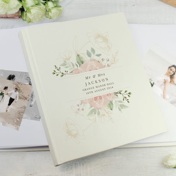  Personalised Floral Traditional Photo Album image 1 of 5