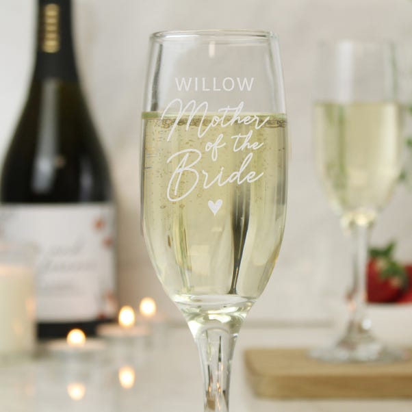 Personalised Mother of the Bride Flute Glass image 1 of 4