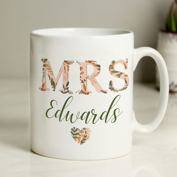 Personalised Mrs Autumnal Mug image 1 of 5