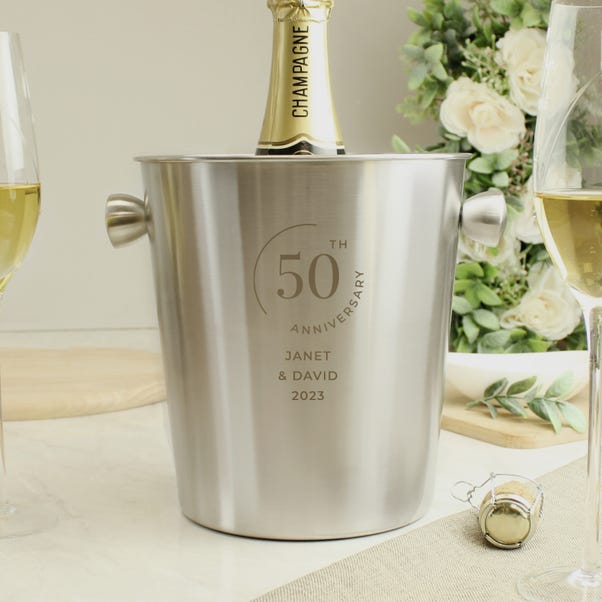 Personalised Date Stainless Steel Ice Bucket image 1 of 6