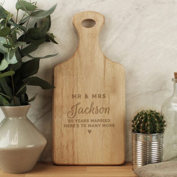 Personalised Wedding Wooden Paddle Board image 1 of 5