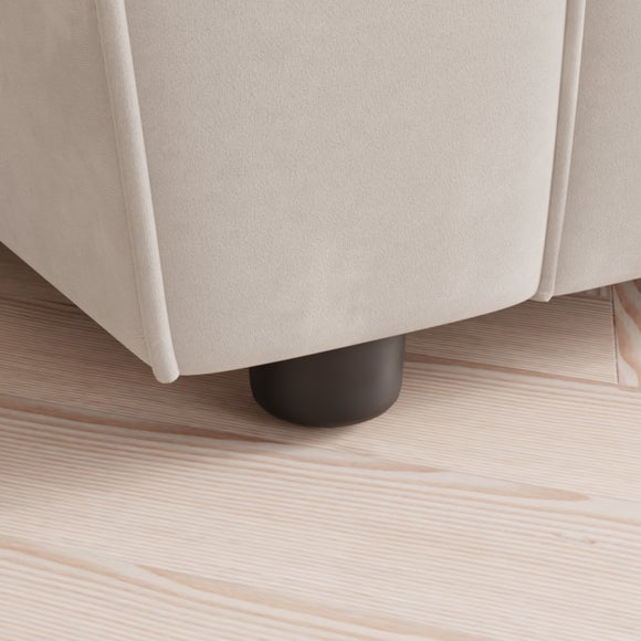 Return Blake Curved Arm Opulent Velvet 3 Seater Sofa, Champagne Dunelm