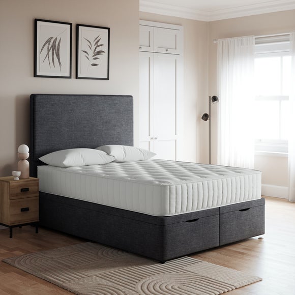 Everyday End Opening Ottoman Bed Frame Woven Fabric