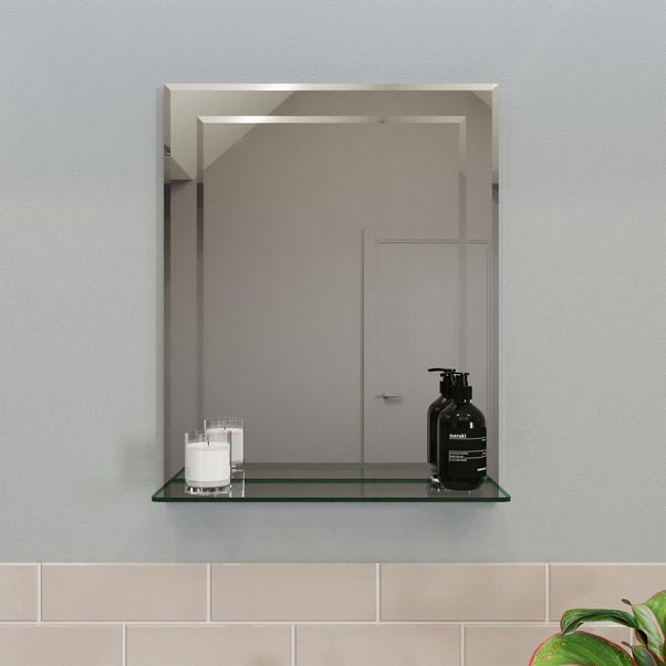 Croydex Rydal Double Layer Batgroom Wall Mirror with Shelf image 1 of 5