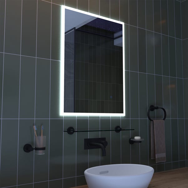 Croydex Lindley Frosted Edge LED Bathroom Wall Mirror image 1 of 7