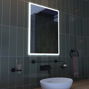 Croydex Lindley Frosted Edge LED Bathroom Wall Mirror