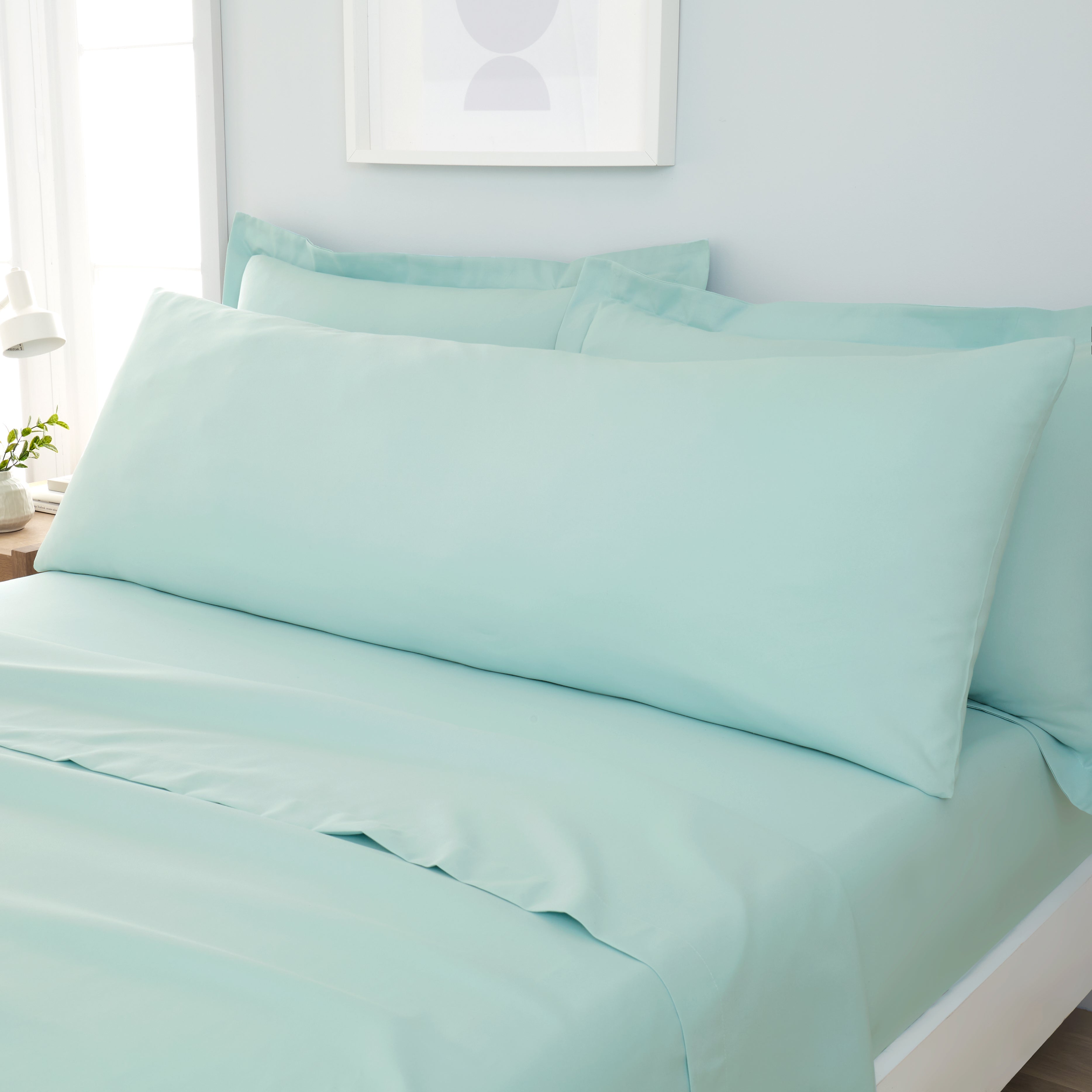 Fogarty Soft Touch Large Body Pillowcase Duck Egg Blue