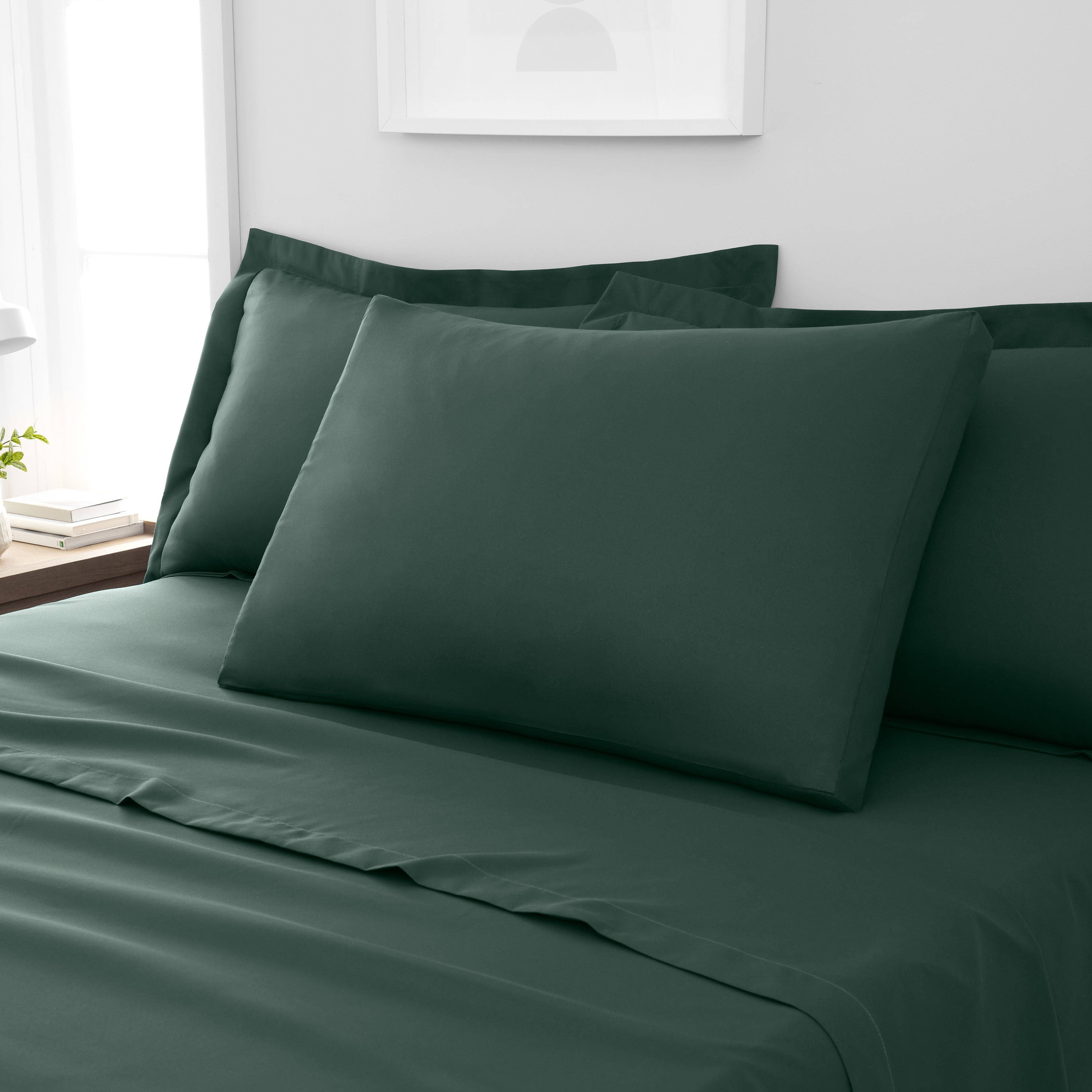 Fogarty Soft Touch Box Pillowcase Forest Green