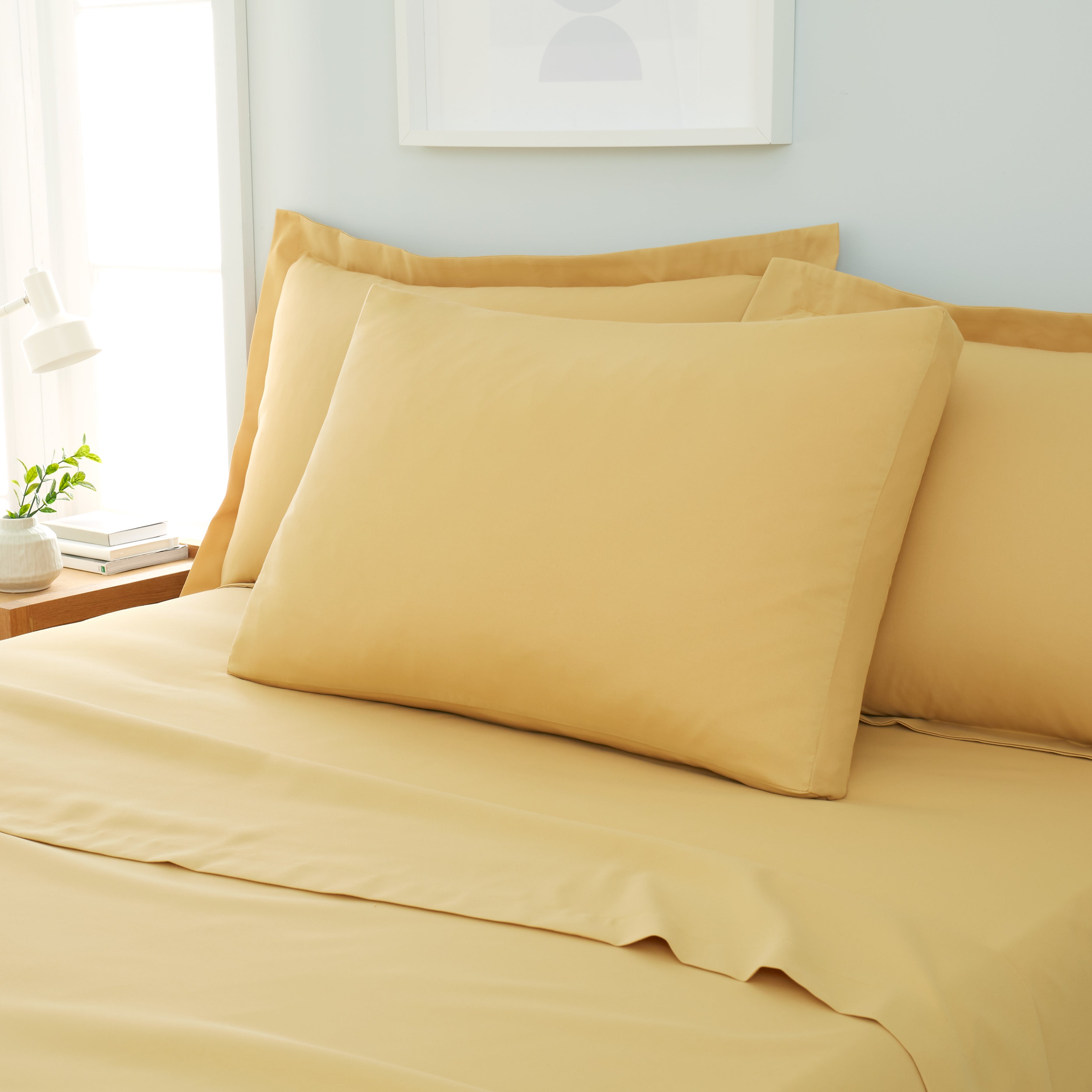 Fogarty Soft Touch Box Pillowcase Ochre