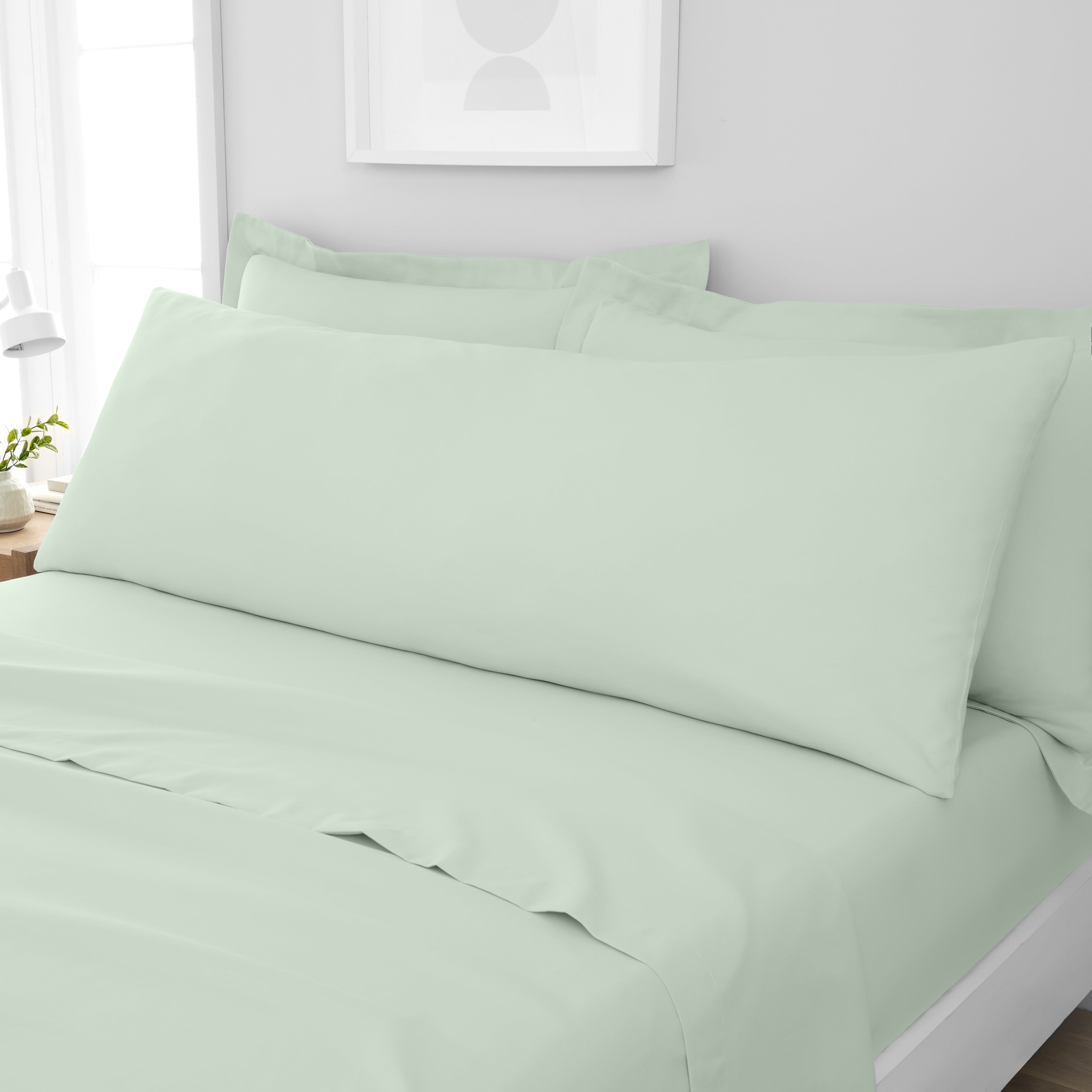 Fogarty Soft Touch Large Body Pillowcase Eucalyptus