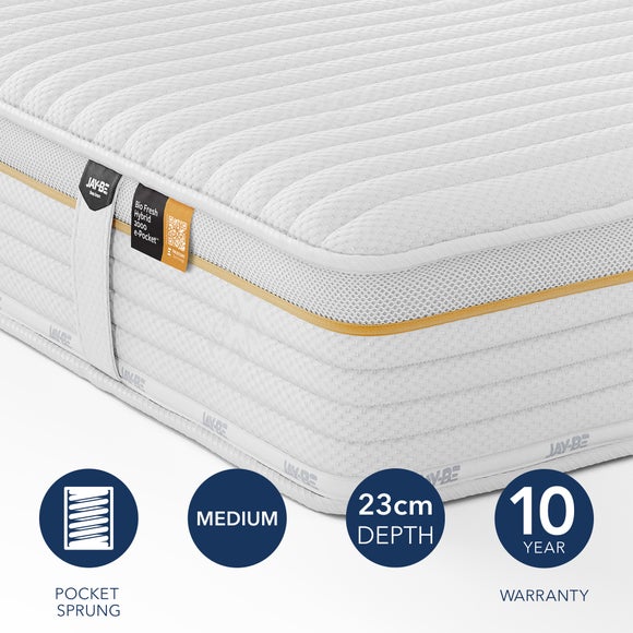 Jay-Be Bio Fresh 2000 Pocket Mattress White thumbnail