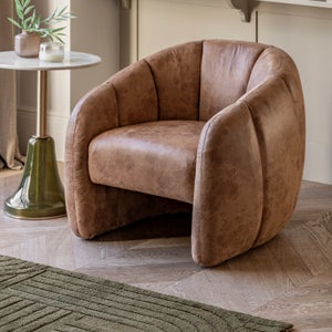 Cedar & Sage Brea Leather Tub Chair