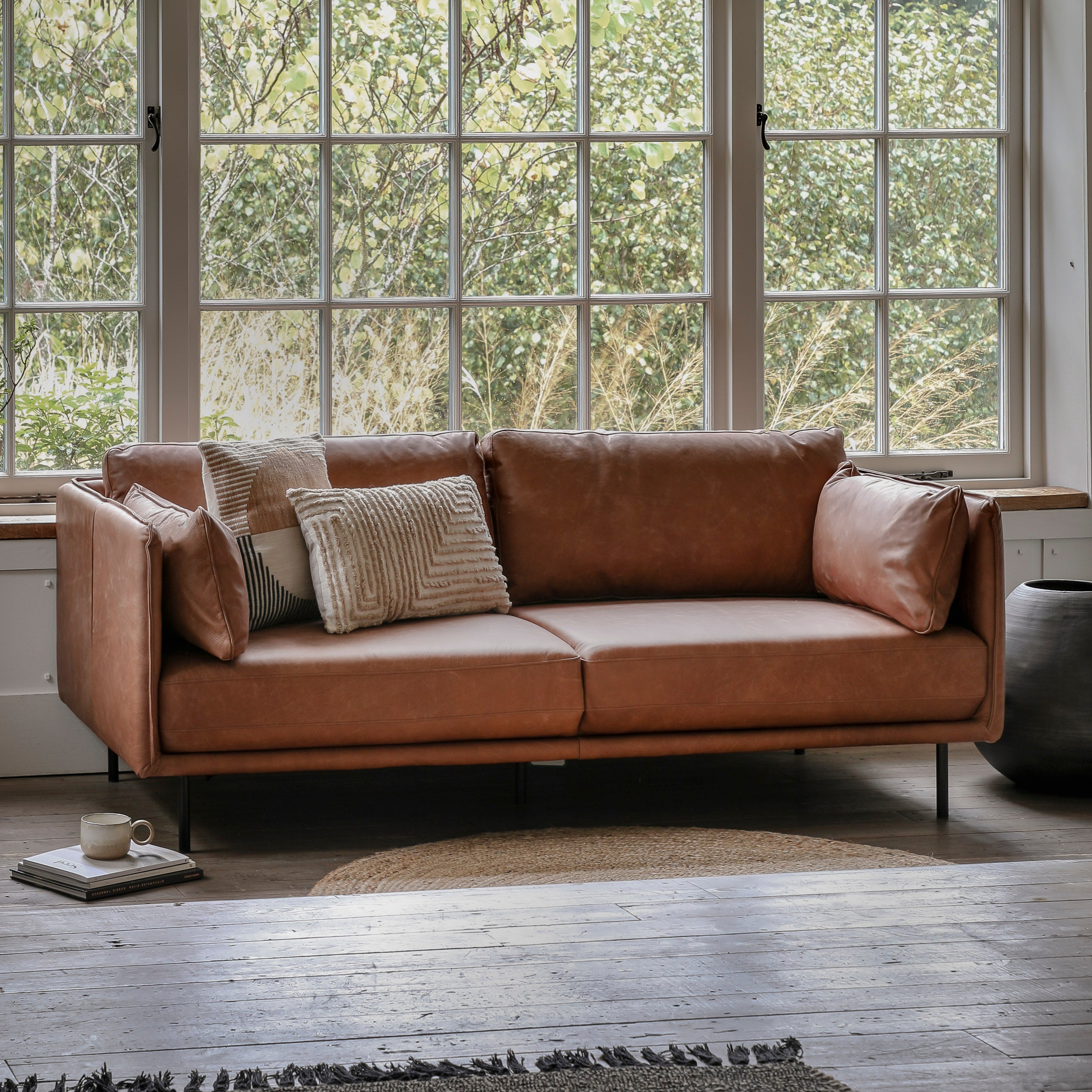 Vail Sofa Leather Brown