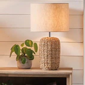 Acer Natural Woven Table Lamp