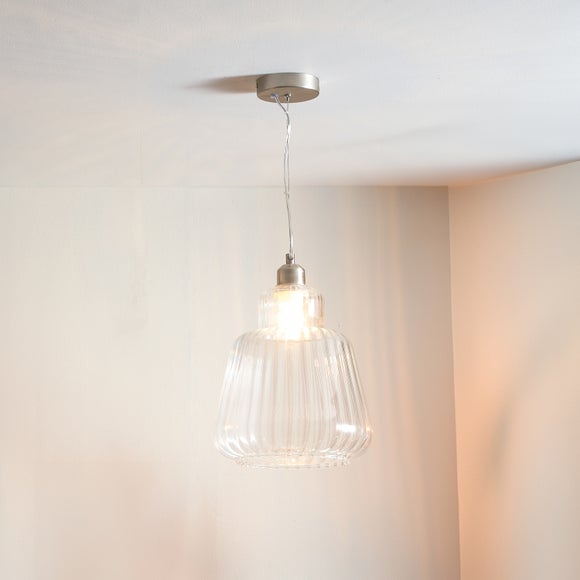 Porto Optic Glass Tapered Pendant Light thumbnail