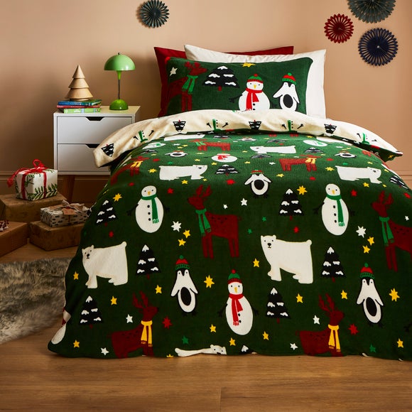 Dunelm fleece duvet sets sale