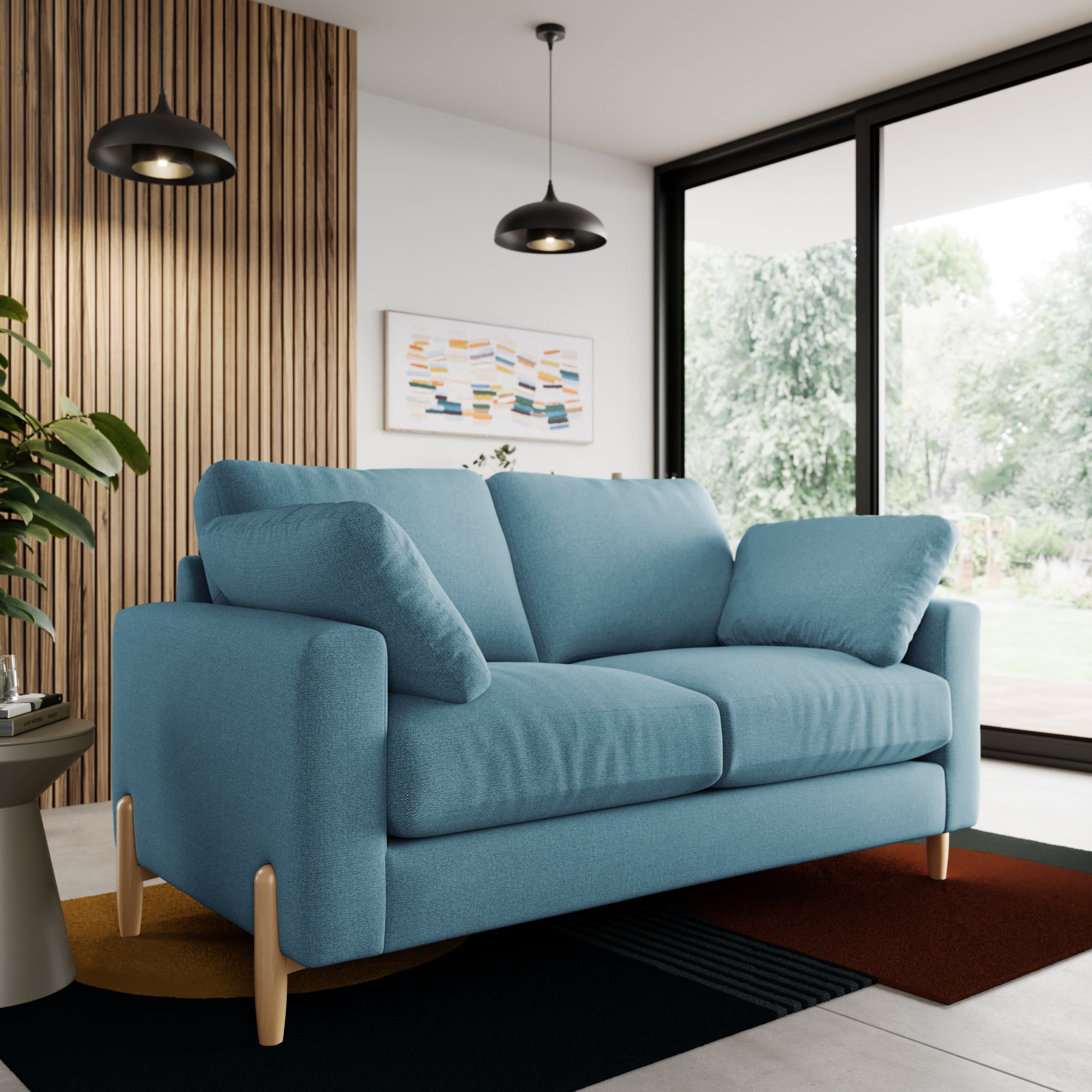 Apollo Weave 2 Seater Sofa Multiweave Teal