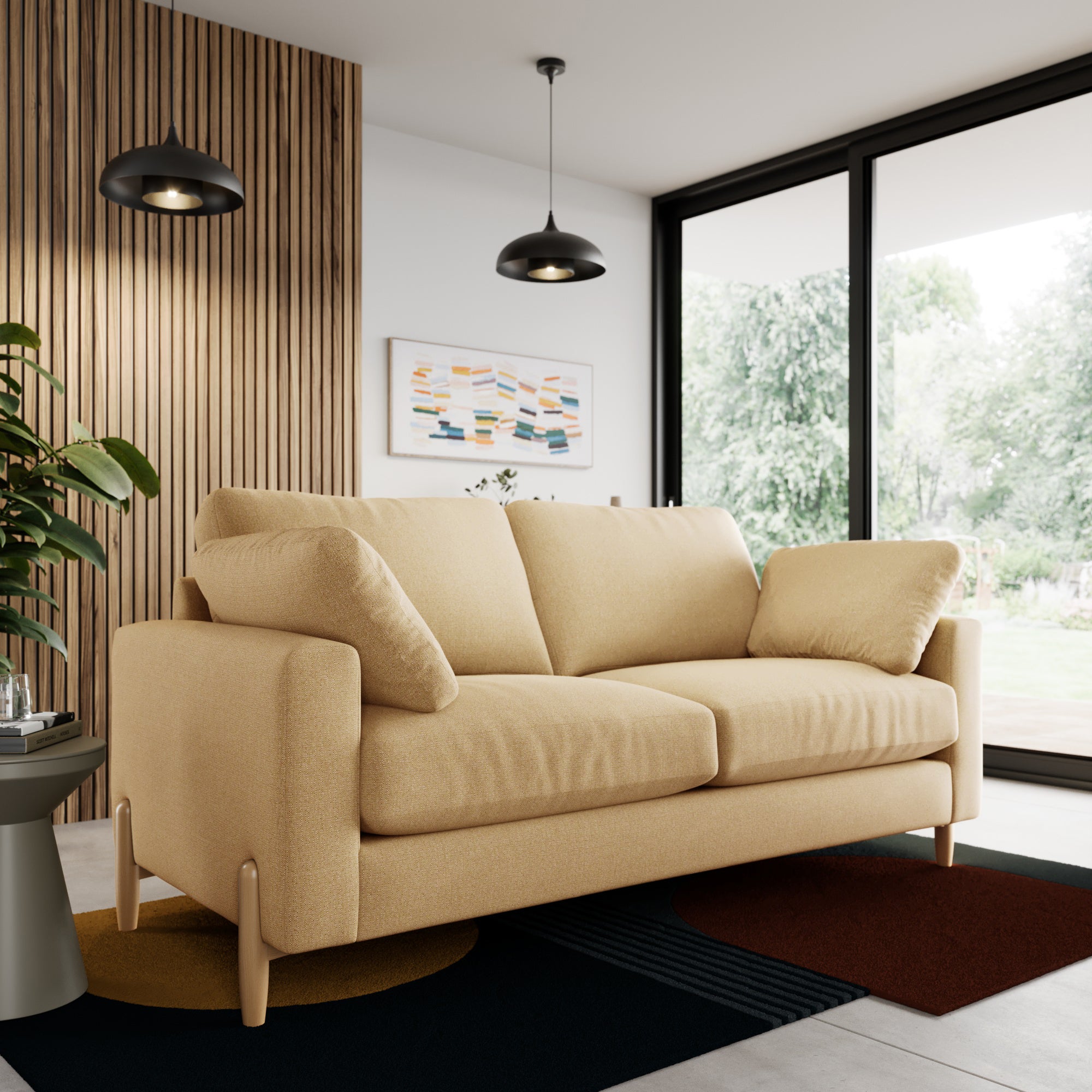 Apollo Weave 3 Seater Sofa Multiweave Ochre