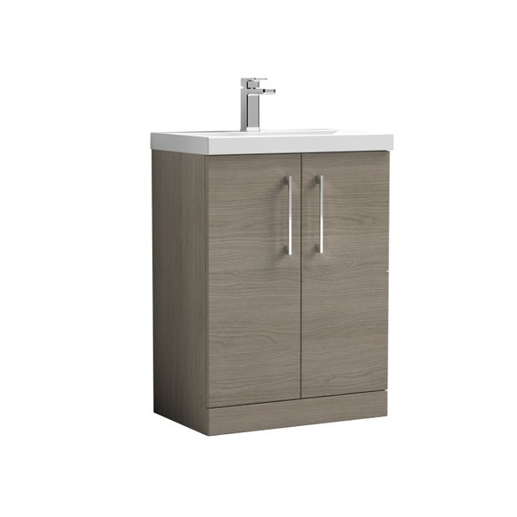 Arno Floor Standing 2 Door Vanity Unit with Basin