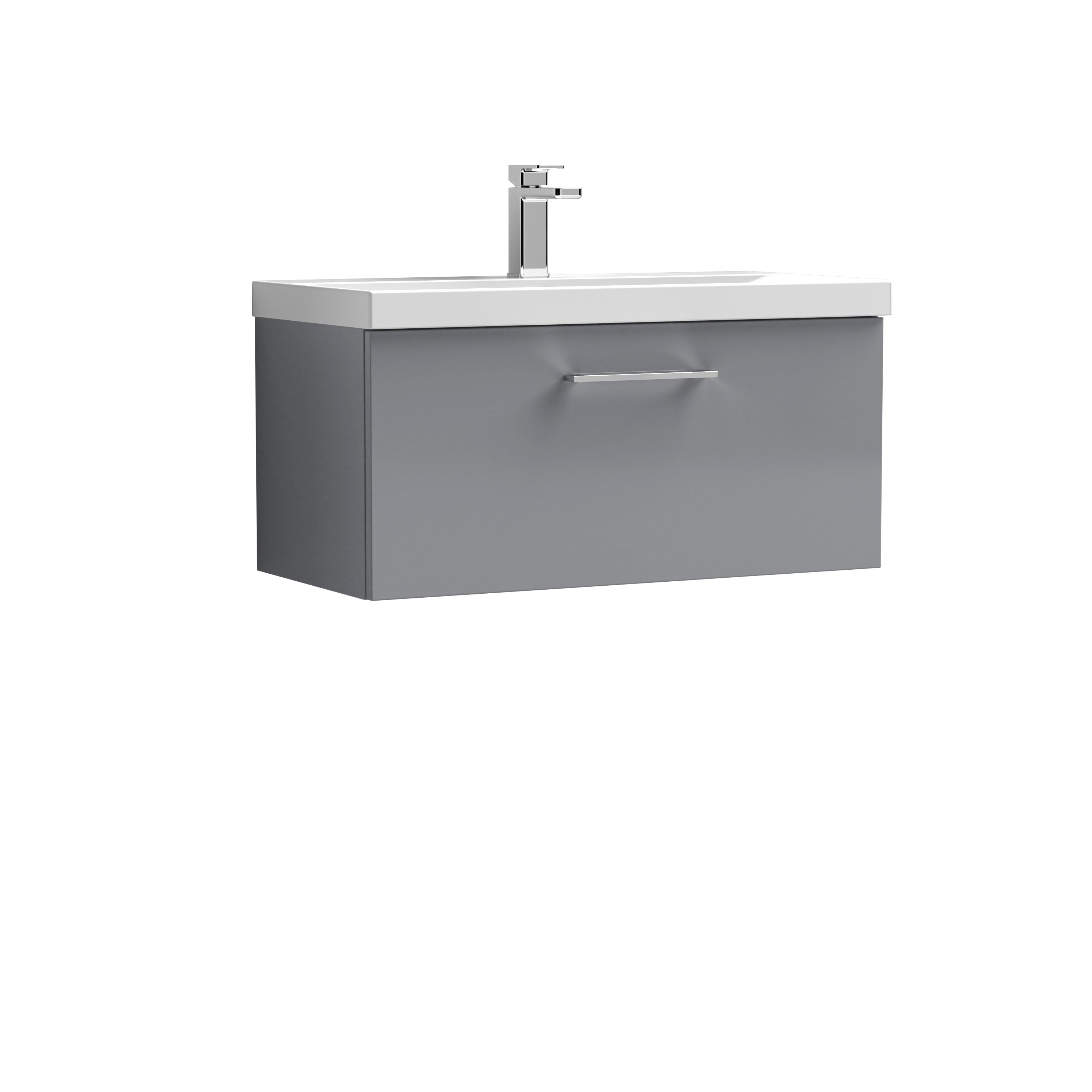 Arno Wall Mounted 1 Drawer Vanity Unit with Basin