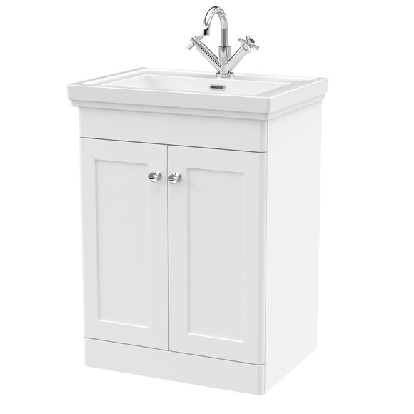 Classique Floor Standing 2 Door Vanity Unit with Basin