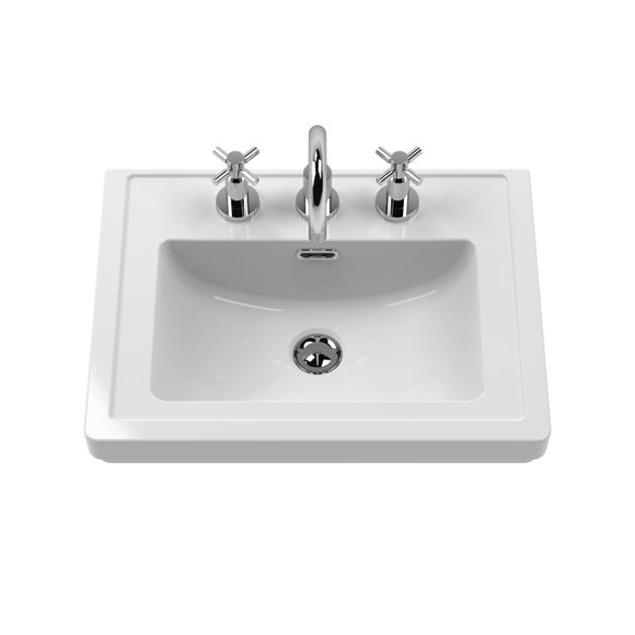 Classique Wall Mounted 1 Drawer Vanity Unit with Basin