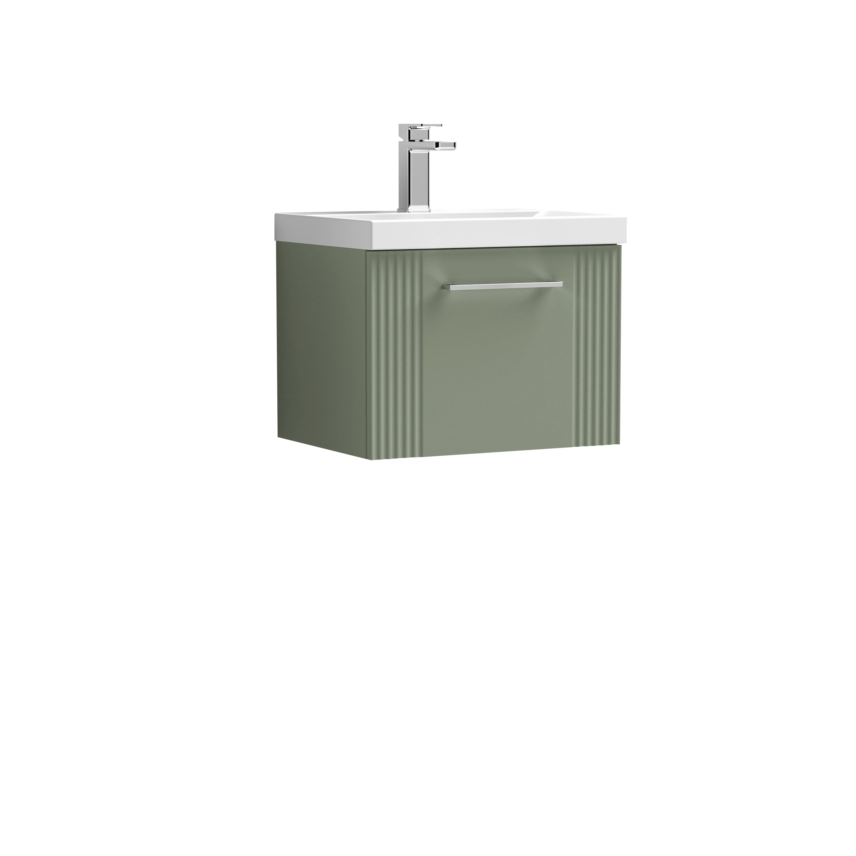 Deco Wall Mounted Single Drawer Vanity Unit with Basin
