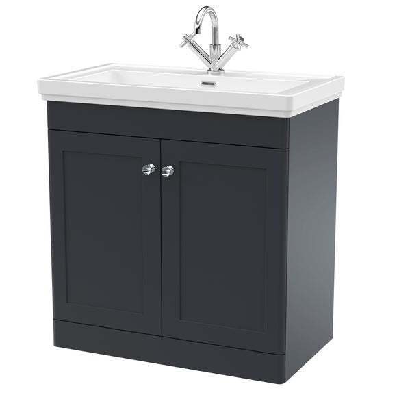 Classique Floor Standing 2 Door Vanity Unit with Basin