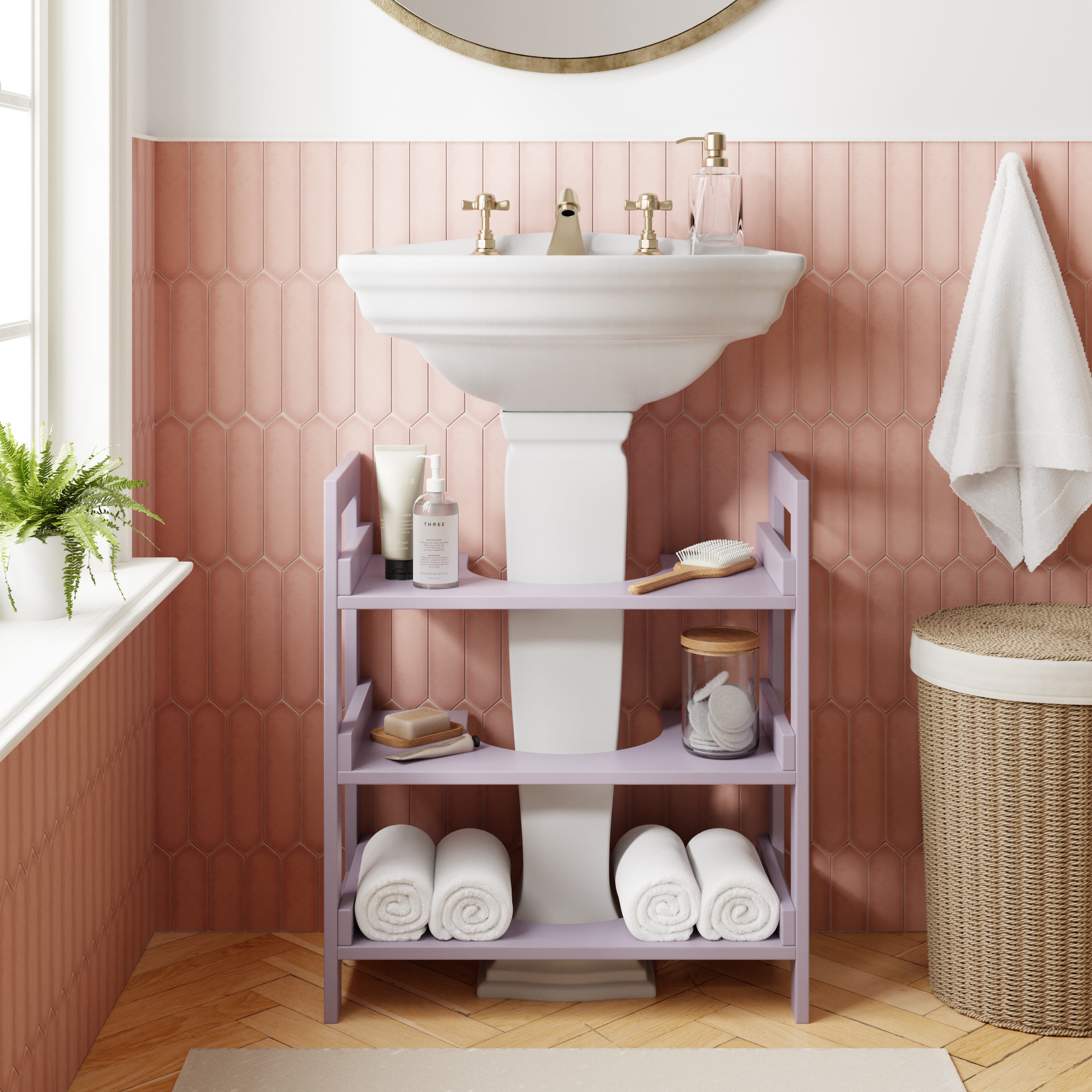 Cerelia Under Sink Shelving Unit Heather