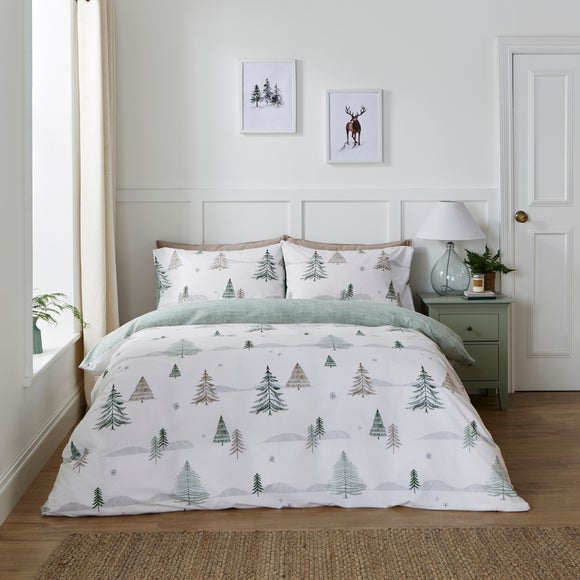 Pine Forest Cosy Easycare Duvet Cover And Pillowcase Set