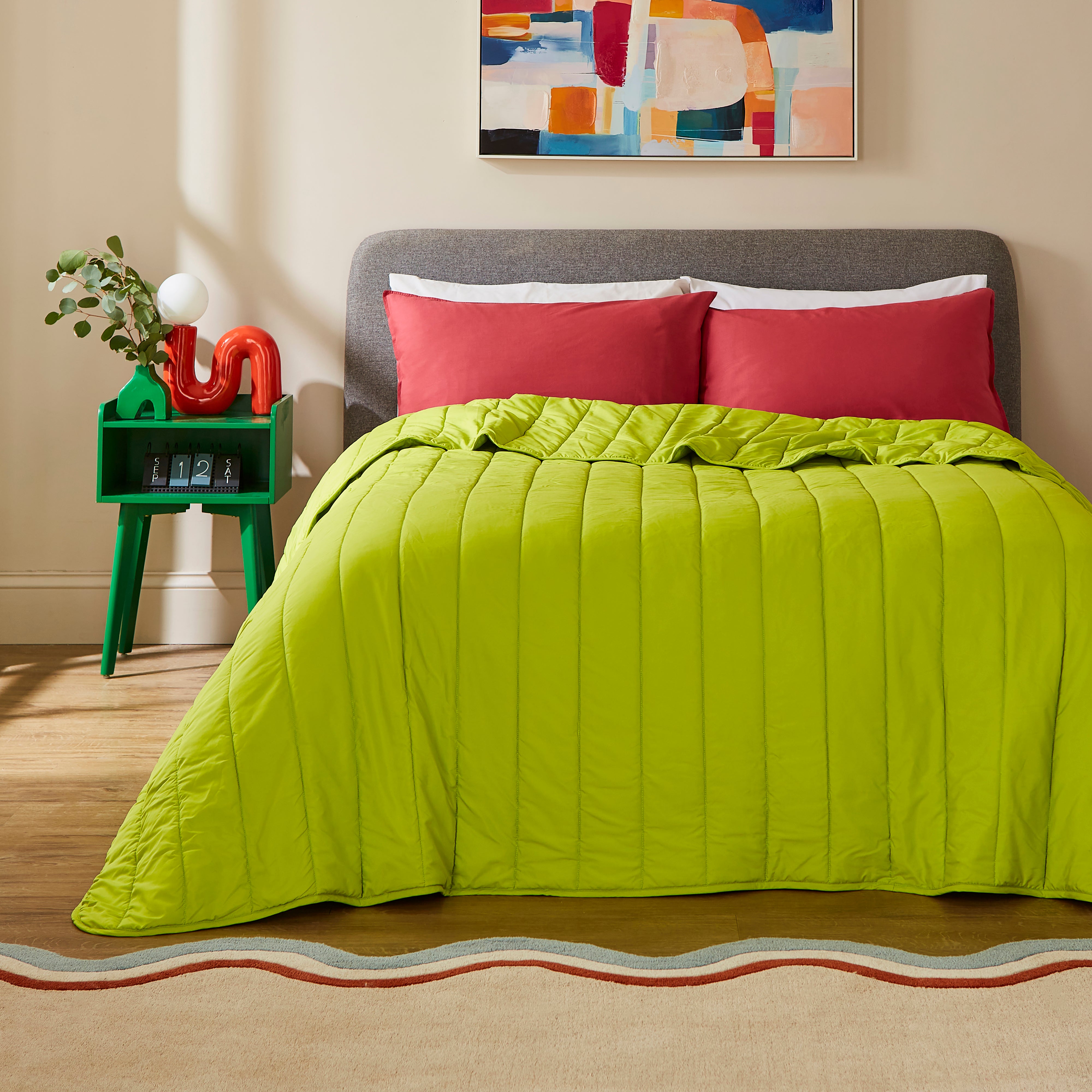 Holden Bedspread Lime Green