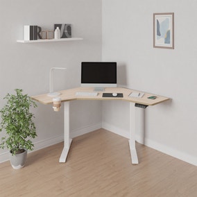 Gino Corner Height Adjustable Desk