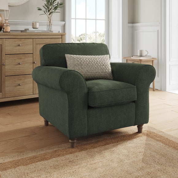 Click to view product details and reviews for Flori Tonal Plush Chenille Armchair.