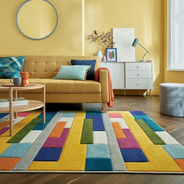 Mambo Patchwork Stripe Rug image 1 of 5