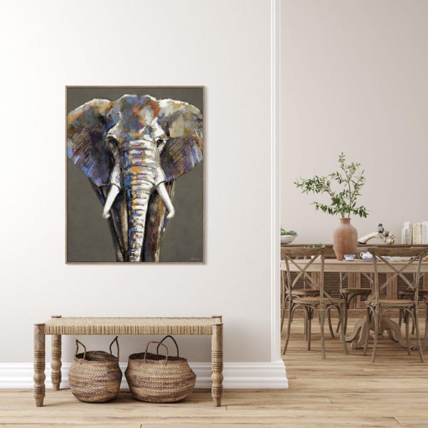 Cedar & Sage Mighty Elephant Framed Canvas image 1 of 3