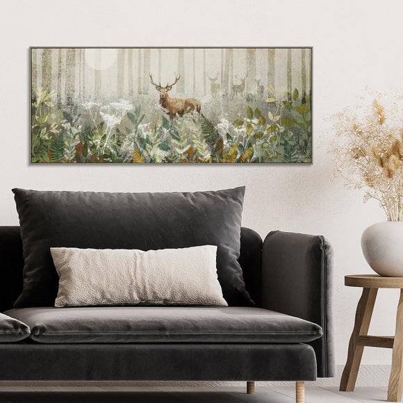 View Cedar & Sage Luna Gaze Stag Framed Canvas View Cedar & Sage Luna Gaze Stag Framed Canvas