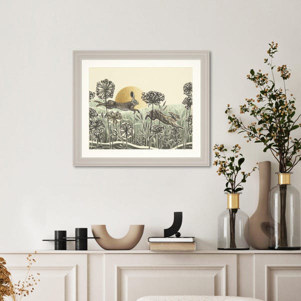 Cedar & Sage Light of Day Hare Framed Print image 1 of 2