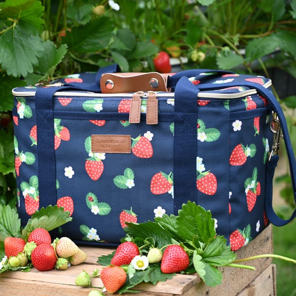 Strawberries & Cream Luxury 18 Litre Insulated Family Picnic Cool Bag image 1 of 3