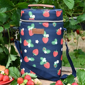 Strawberries & Cream Insulated 2 Bottle Carrier