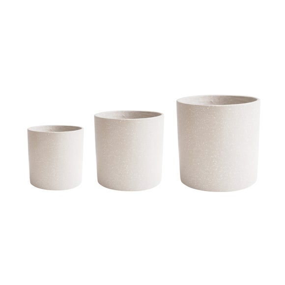 Set Of 3 Valetta Terrazzo Plant Pots